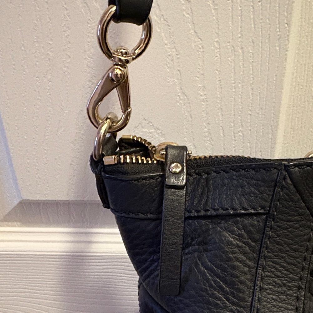 Kate Spade Black Mercer Isle Sloane Leather Satchel Crossbody Bag - Picture 3 of 14
